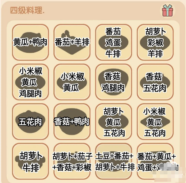 我的休闲时光食堂菜谱大全